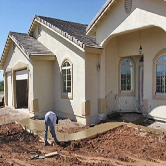 Walkway to front door and patio